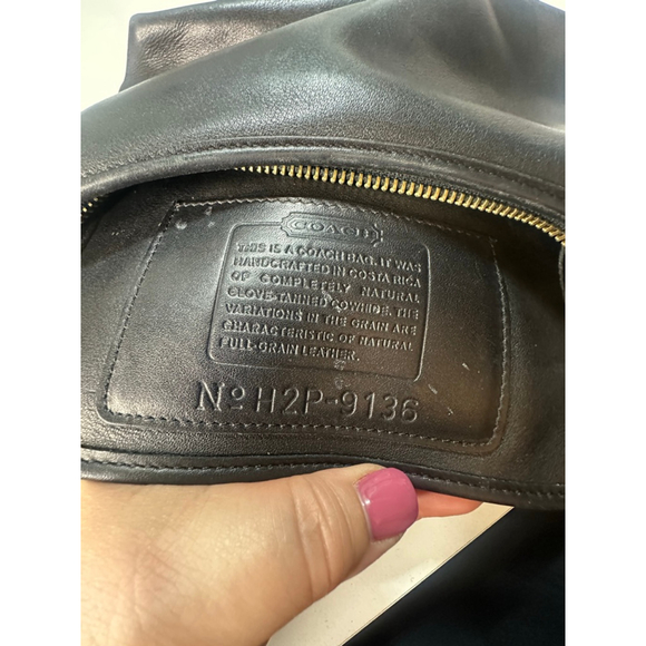 Women's Coach Black Leather Shoulder Bag One Size - Picture 10 of 10